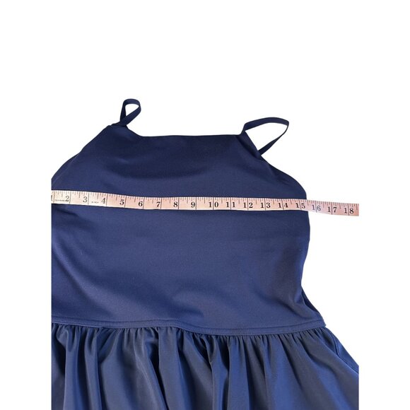 Offline by Aerie Real Me Workout Dress Large Navy Open Back Built in Shorts - Picture 6 of 8